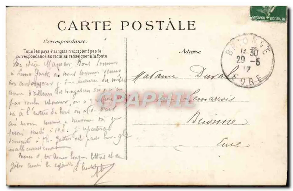 Jagd auf Hunde in der Forêt de Fontainebleau — Ankunft der Meute — Verlag E.D. n°5 - Rückseite