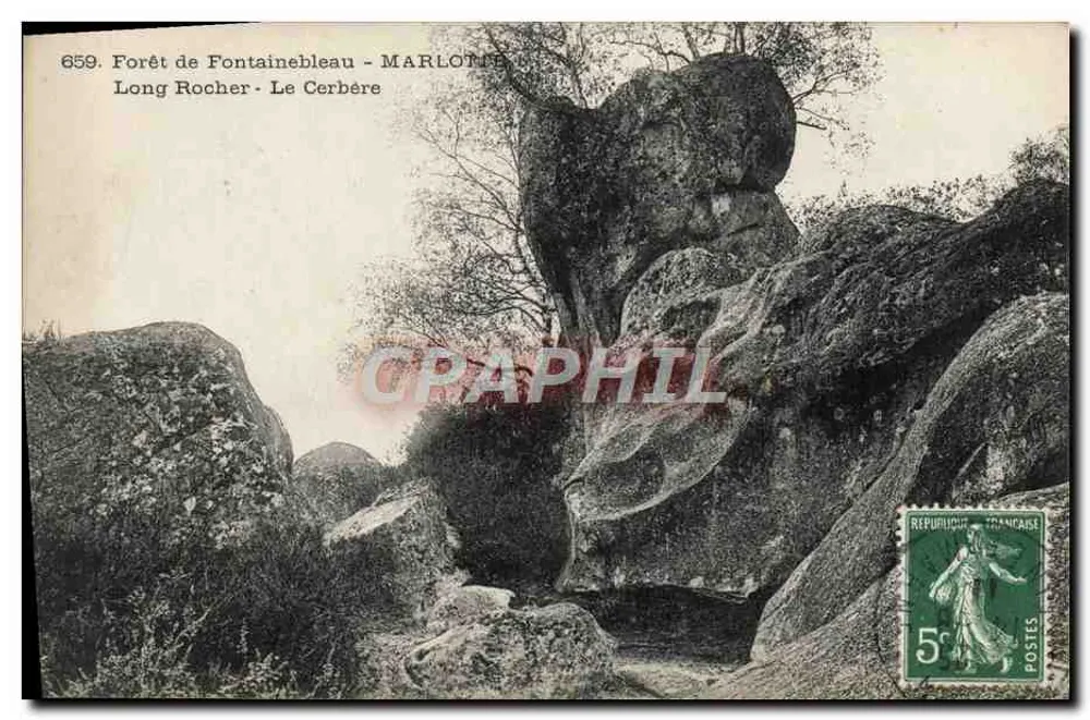 Wald von Fontainebleau - MARLOTTE - Long Rocher - Le Cerbère - Vorderseite
