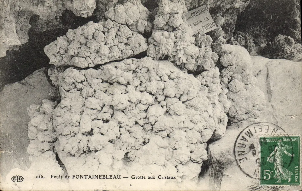 Wald von FONTAINEBLEAU — Kristallhöhle — Verlag ELD, Nr. 256 - Vorderseite