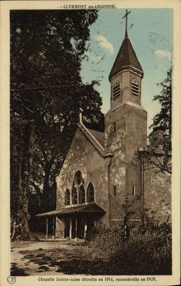 Capilla Santa Ana — Clermont-en-Argonne — editor : P. Branel - Anverso