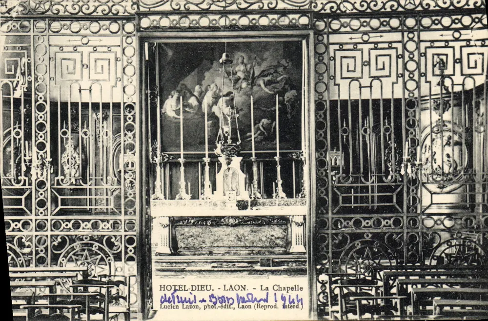 Hôtel-Dieu - A Capela — Laon — Lucien Lazan, fot.-edit., Laon (Reprod. interd.) - Frente