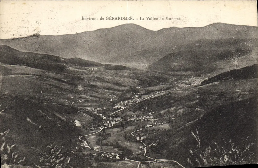 Arredores de GÉRARDMER — A Vale de Munster — Editor não identificado, número de série não visível - Frente