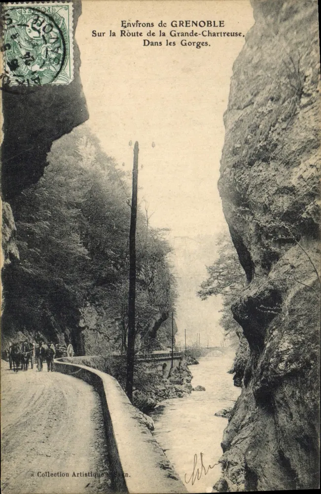 Umgebung von GRENOBLE — Auf der Straße zur Grande-Chartreuse, In den Schluchten — Künstlerische Sammlung Mazan. - Vorderseite