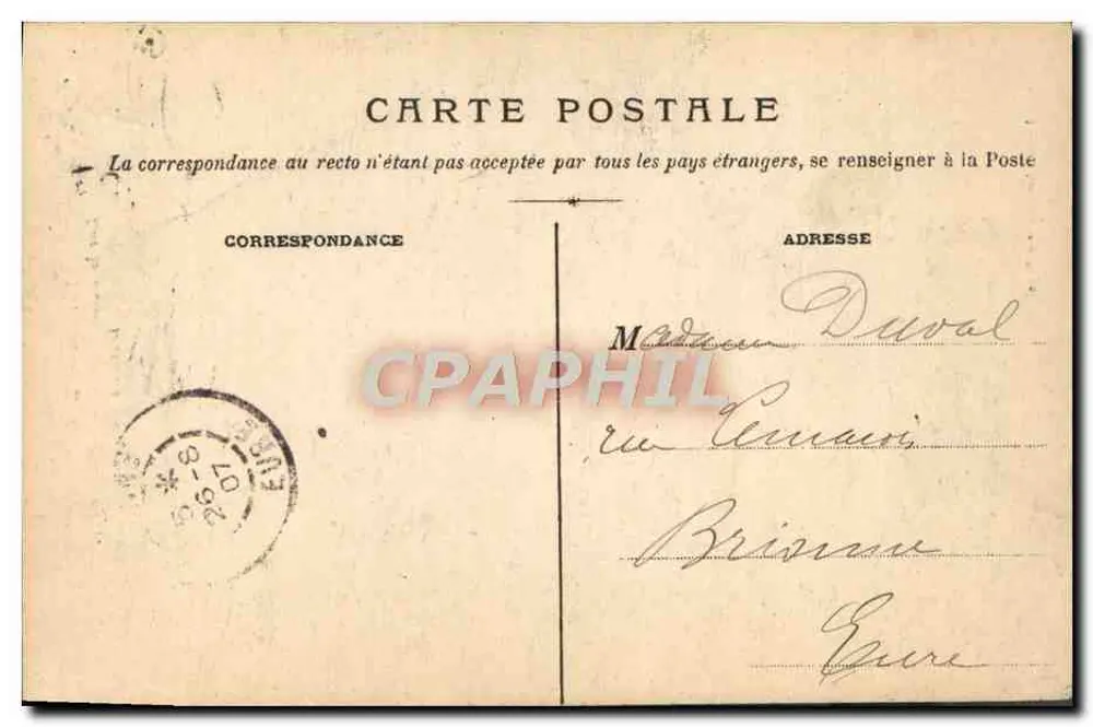 Umgebung von GRENOBLE — Auf der Straße zur Grande-Chartreuse, In den Schluchten — Künstlerische Sammlung Mazan. - Rückseite