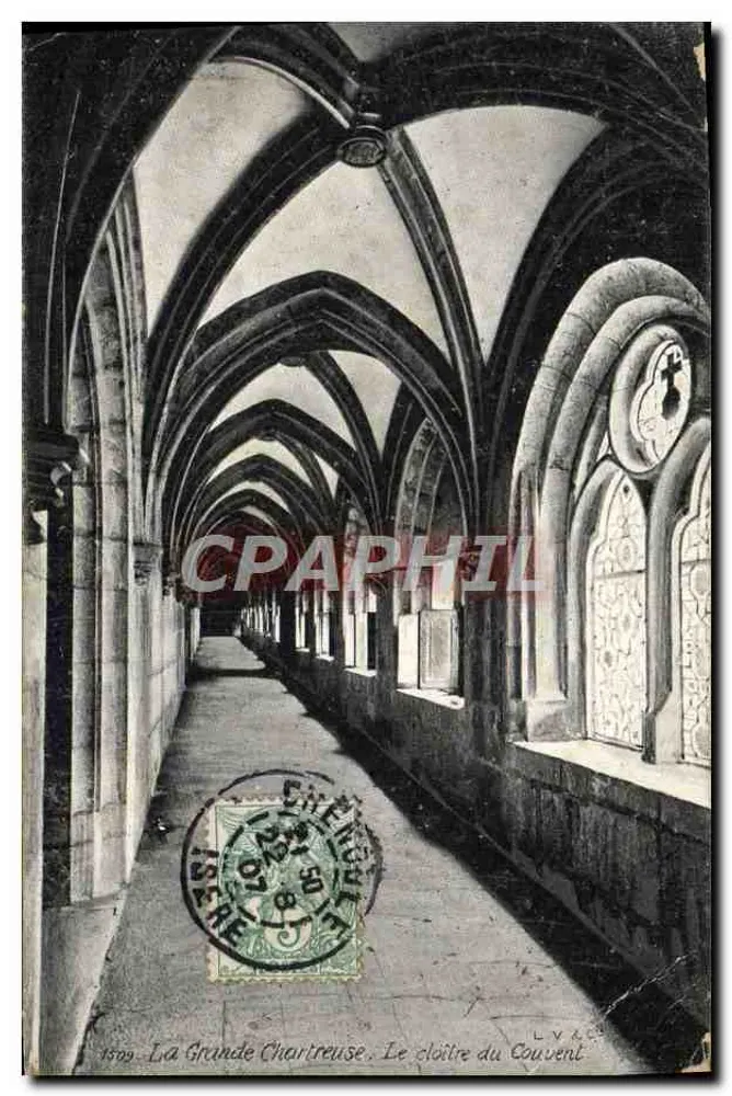 La Grande Chartreuse — Le cloître du Couvent — éditeur L.V. & Cie - Frente