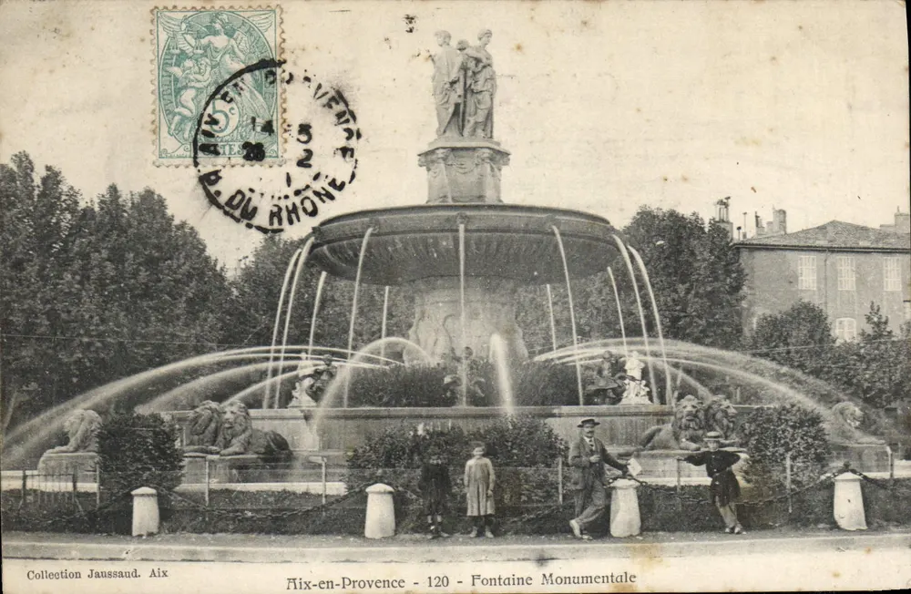 Aix-en-Provence — Fontaine Monumentale — Collection Jaussaud - Frente