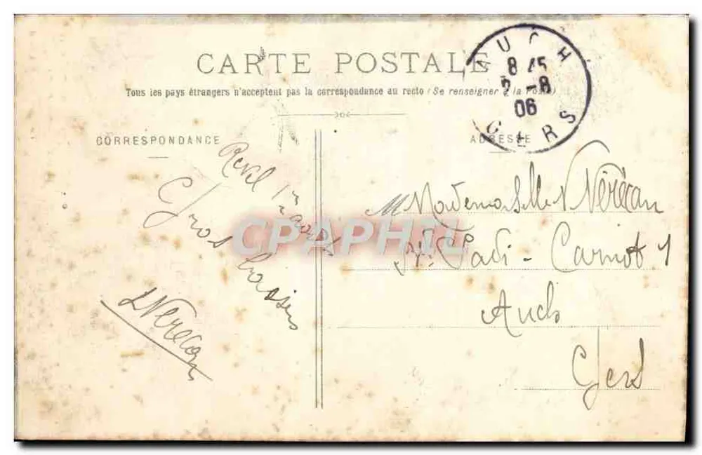 St-Ferréol (Montagne Noire) — A Gerbe (altura 25m) — P. Maurel, editor, em Revel - Verso