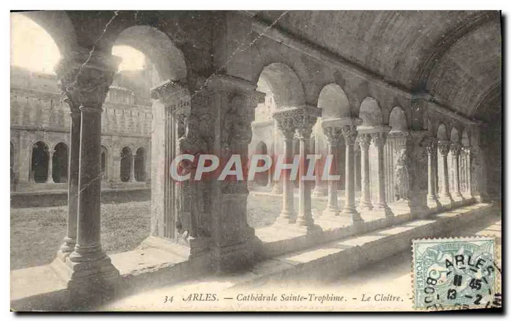 Arles — Kerk van Sint Trofimia — Het Cloister — uitgever niet geïdentificeerd, n° 34 - Voorkant