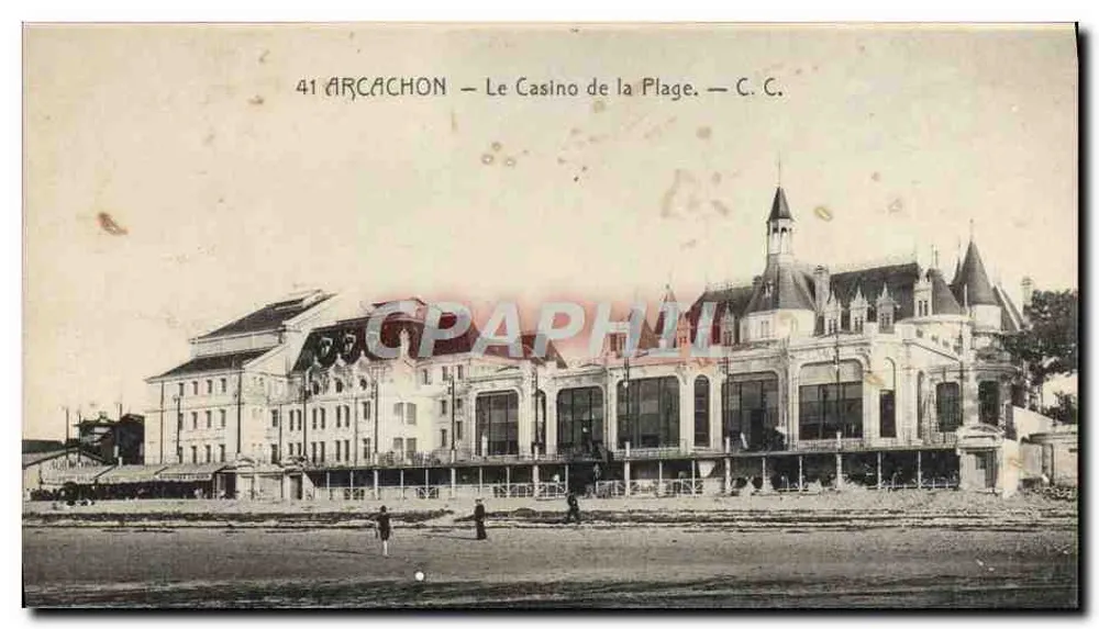 Arcachon — O Casino da Praia — C. C. - Frente