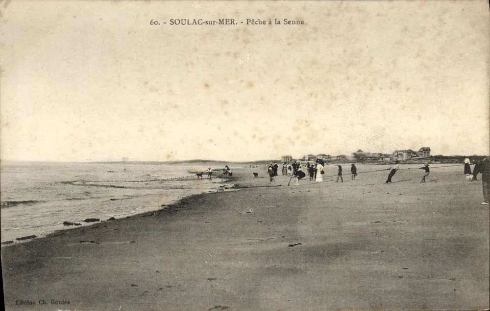 Soulac-sur-Mer — Pesca à Senne — Edição Ch. Goulée, n°60 - Frente