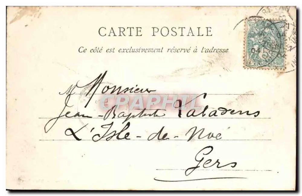 Vista de Royan: Praia e Cabines de St-Georges — Edição Amilis, n°79 - Verso