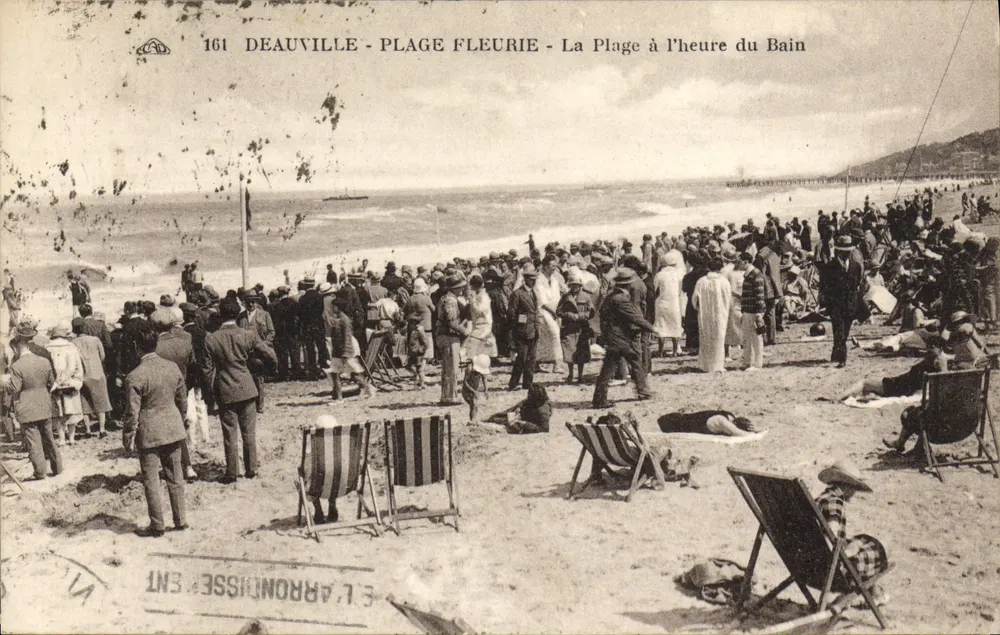 Deauville - Blütenstrand - Der Strand zur Badezeit - Vorderseite