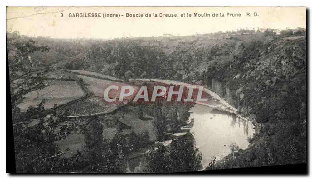 Gargilesse (Indre) — Schleife der Creuse und die Mühle der Prune — R.D. - Vorderseite