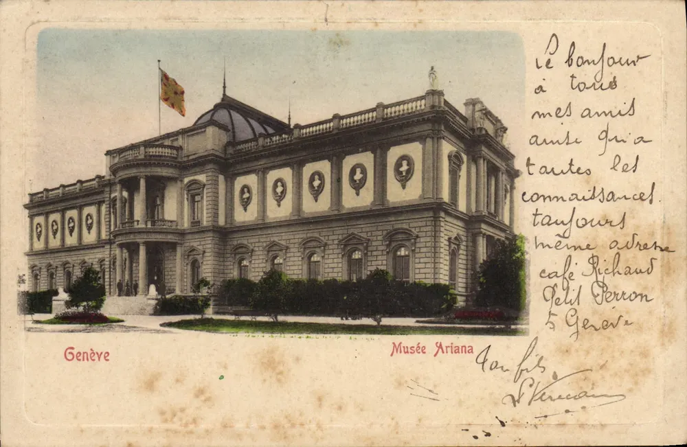Museu Ariana — Genebra — editor anônimo, número de série não visível - Frente