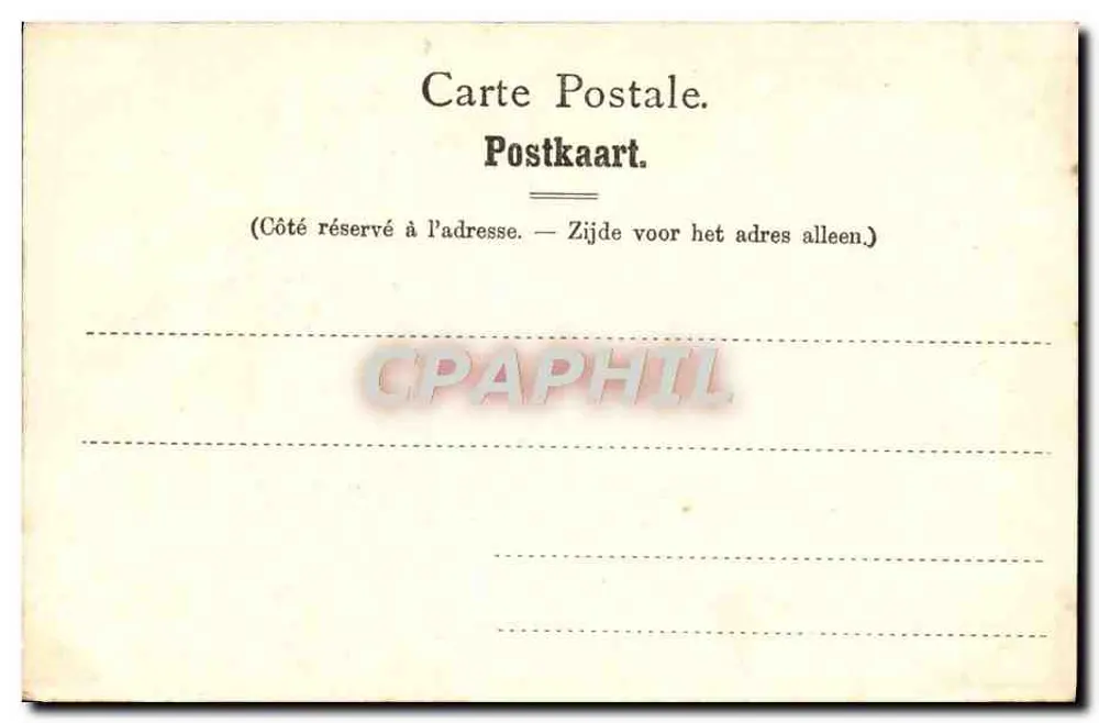 Bruxelas — Place Royale — Nels, Bruxelas, Série 1, N° 31 - Verso