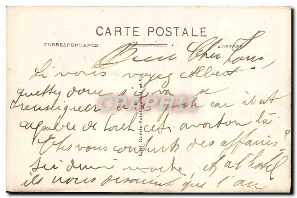 Côte d'Émeraude - Emerald Coast — Studie der Wellen nahe dem Nationalen Fort — G.F. n°3395 - Rückseite