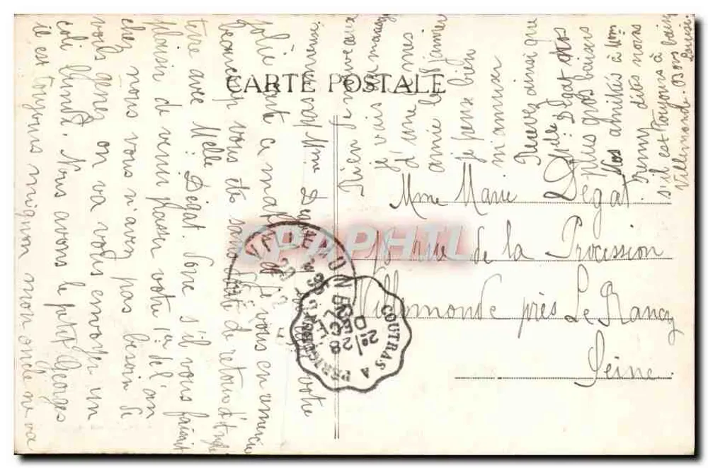 SAINT-LAURENT-des-HOMMES (Dordogne) — Ufer der Isle am Brücke — Route de Bénévent — Verlag Ver Hone Guillitte, Nr. 11317 - Rückseite