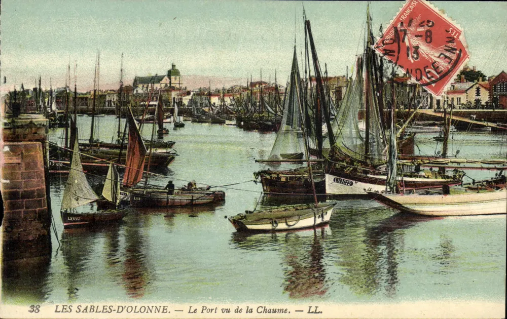 Les Sables-d'Olonne — Der Hafen von der Chaume aus gesehen — LL. n°38 - Vorderseite