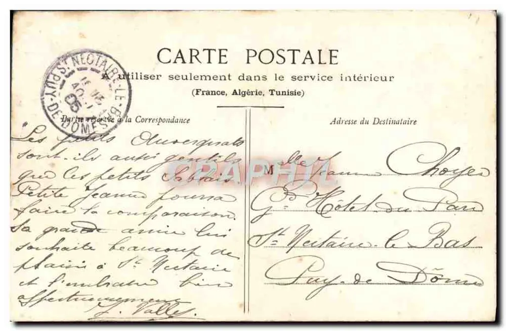 Les Sables d'Olonne - Os Amantes - Boudés — N° 37 da Coleção G. J. R. de Nautes - Verso