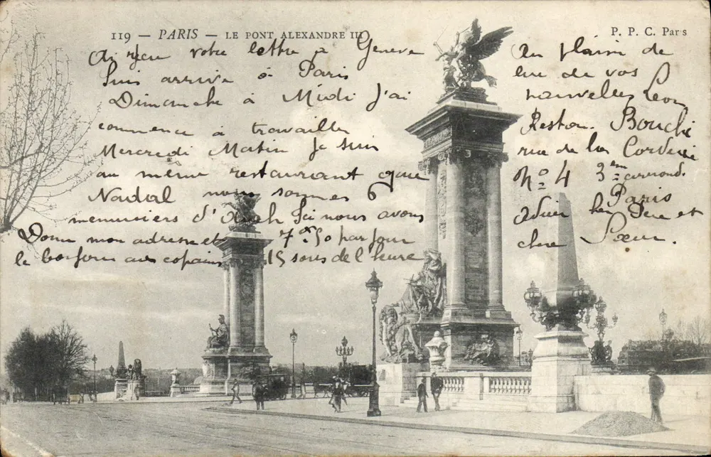 Paris — O Pont Alexandre III — P.P.C. Paris n°119 - Frente
