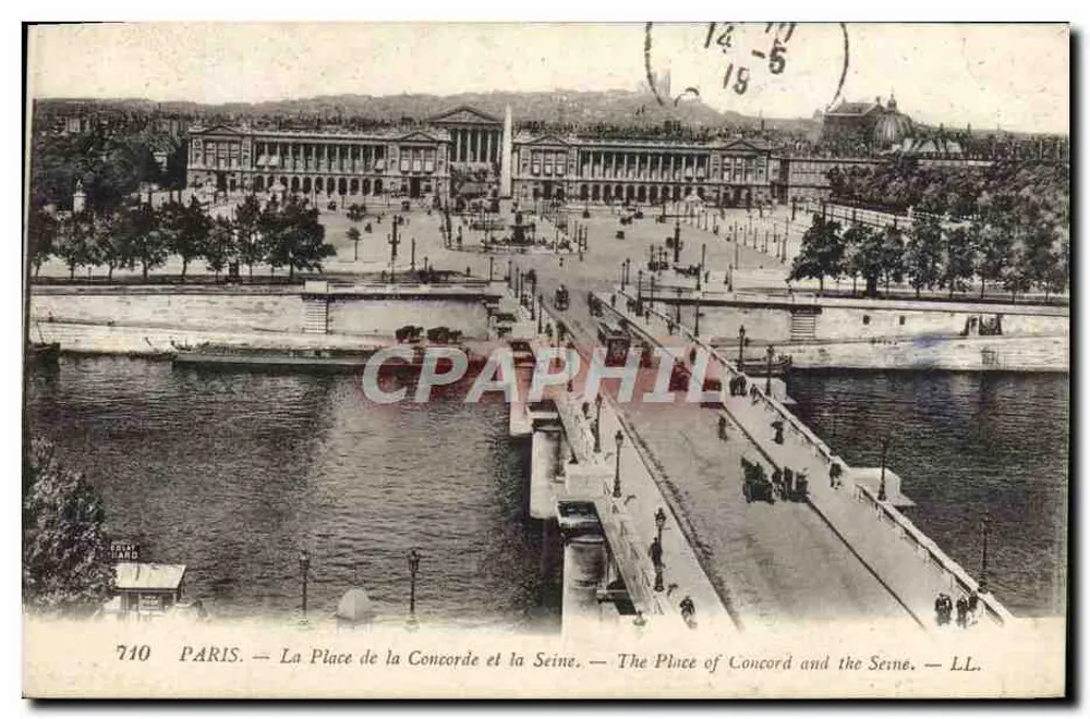 Paris — La Place de la Concorde und die Seine — LL. n° 710 - Vorderseite