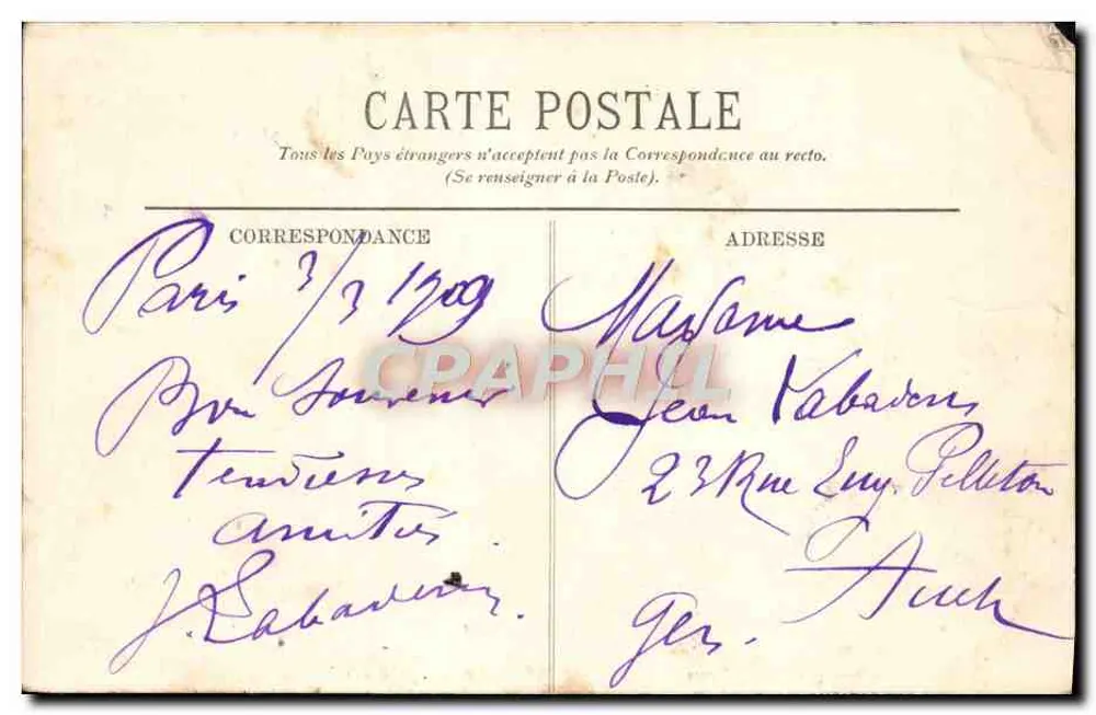 Paris — Os Boulevards Saint-Denis — Editor L.L. n°104 - Verso