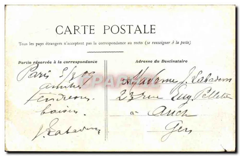 París — Iglesia de San Vicente de Paúl — editor no visible - Reverso