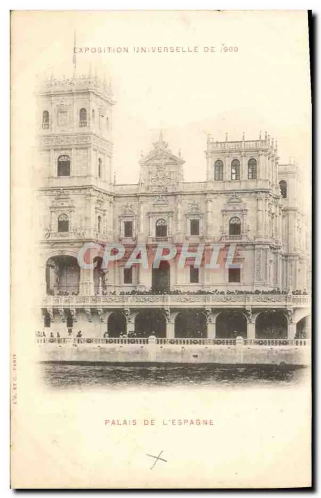 Palast Spaniens — Weltausstellung 1900 — Verlag L.C. Paris, Seriennummer nicht sichtbar - Vorderseite