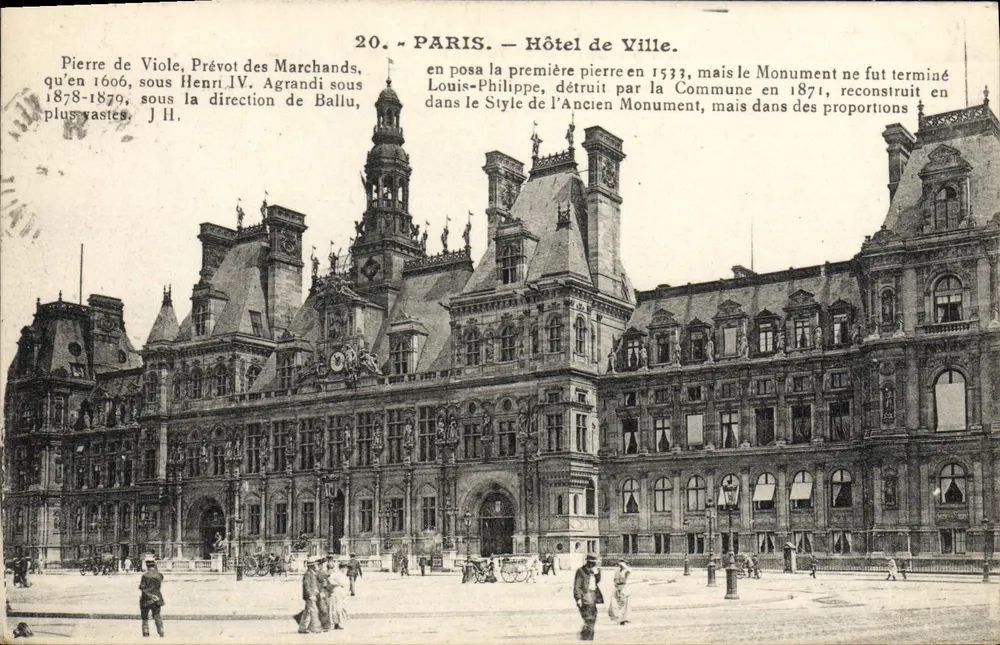 Paris — Hotel de Ville — L. Boisson, editor, n°20 - Frente