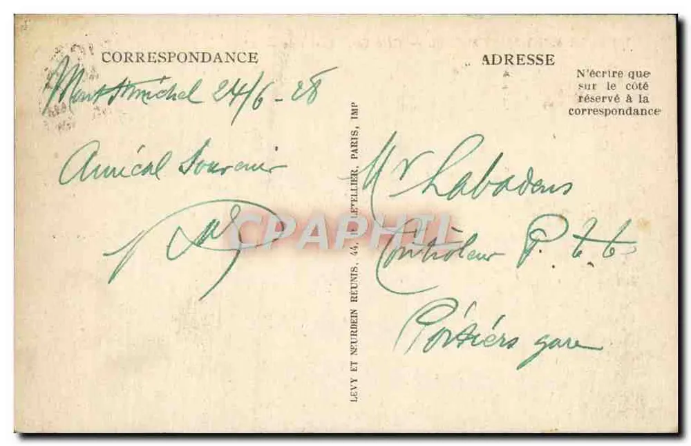 माउंट-सेंट-माइकल — पूर्व की ओर — LL — संख्या 191 - पीछे