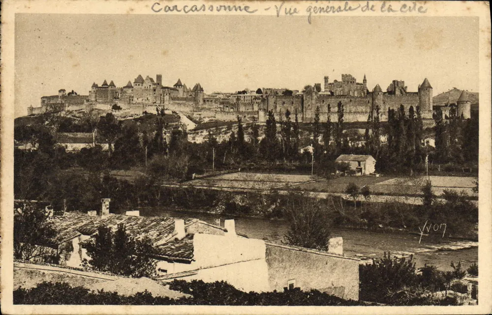 Carcassonne - Vista geral da cidade — Edições d'Art Yvon, n°12 - Frente
