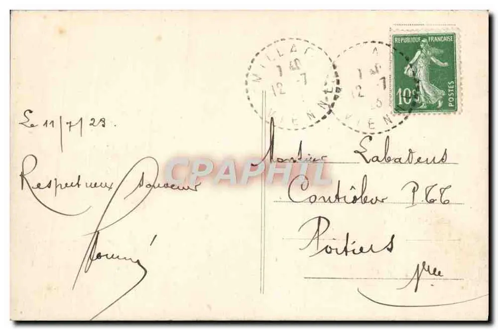 L'Isle-Jourdain (Vienne) — O Viaduto - Verso