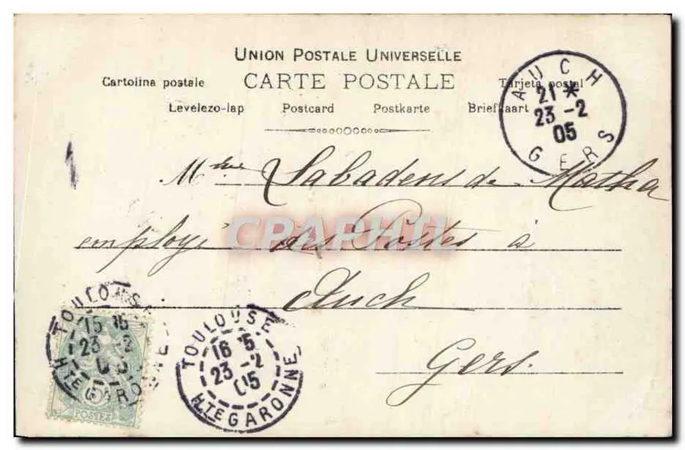 Jeanne Saulier — Varietätskünstlerin — Newtliner, Paris - Rückseite
