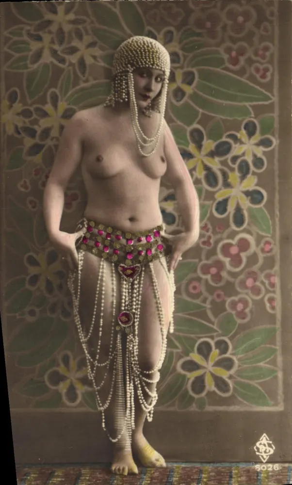 Orientalische Tänzerin — Kabarett-Szene — Verlag S. & C. Nr. 6026 - Vorderseite