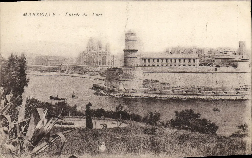 Marseille — Entrada do Forte — Carte postale - Frente