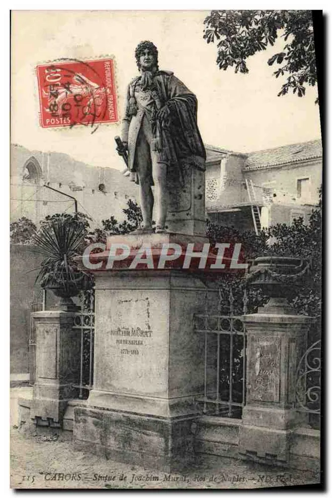 Cahors — Estátua de Joachim Murat, Rei de Nápoles — N.D. Réal - Frente