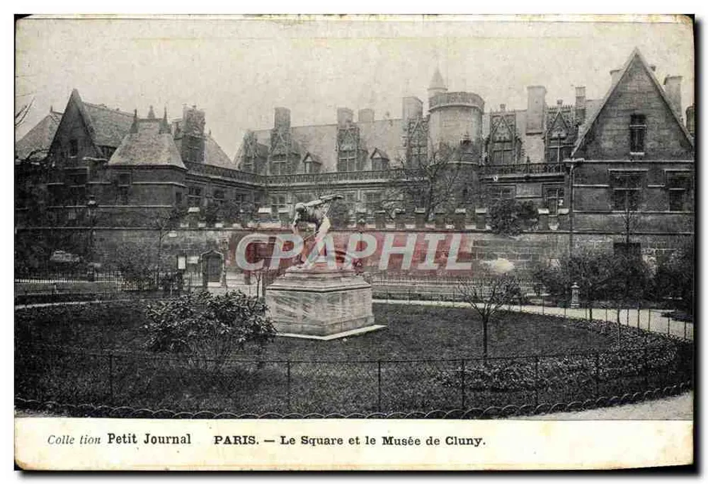 Paris — O Square e o Museu de Cluny — Coleção Petit Journal - Frente