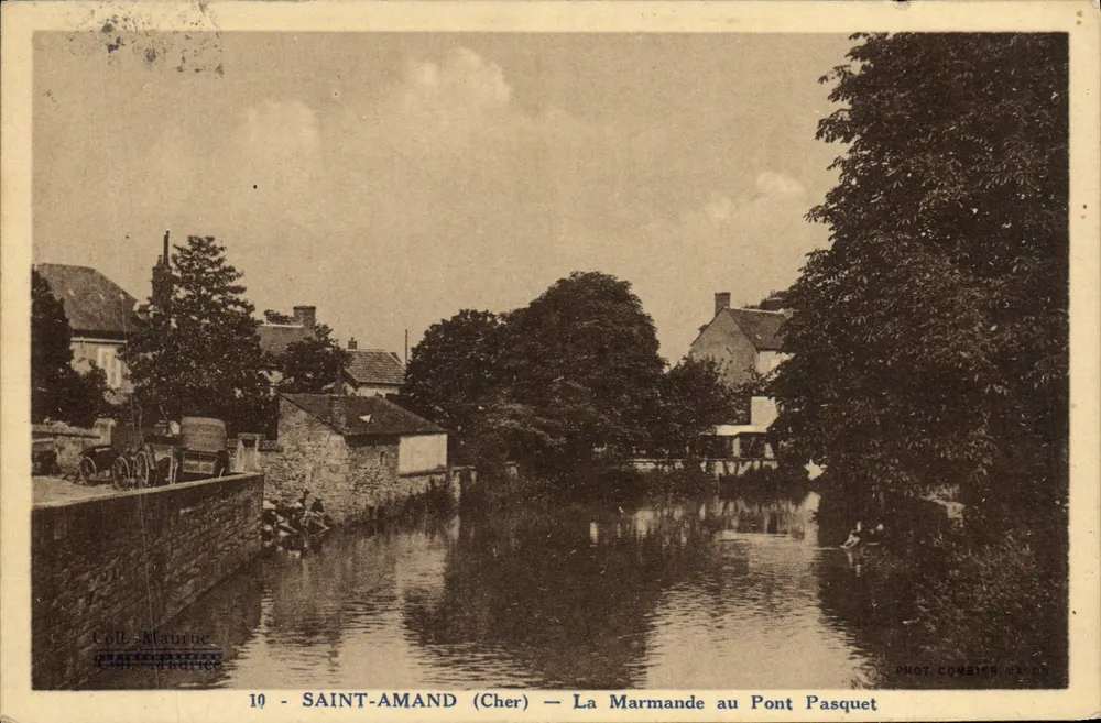 Saint-Amand (Cher) — La Marmande sul Ponte Pasquet — Fot. Combier - Recto