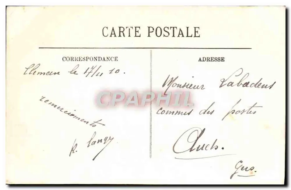 A Grande Oração (2ª fase) — SCÈNES ET TYPES — LL. — n° 6164 - Verso