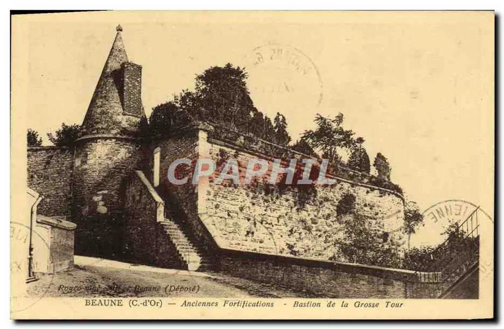 Beaune (Côte-d'Or) — Alte Befestigungen — Bastion der Grosse Tour - Vorderseite