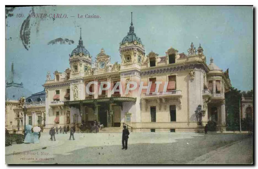 Monte-Carlo — O Casino — Edição Picart, Nice, n° 100 - Frente