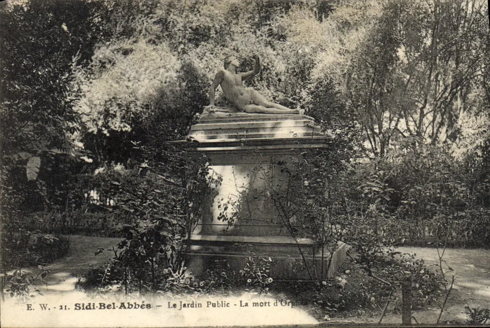 Sidi-Bel-Abbès - Der öffentliche Garten - Der Tod Orpheus - Vorderseite