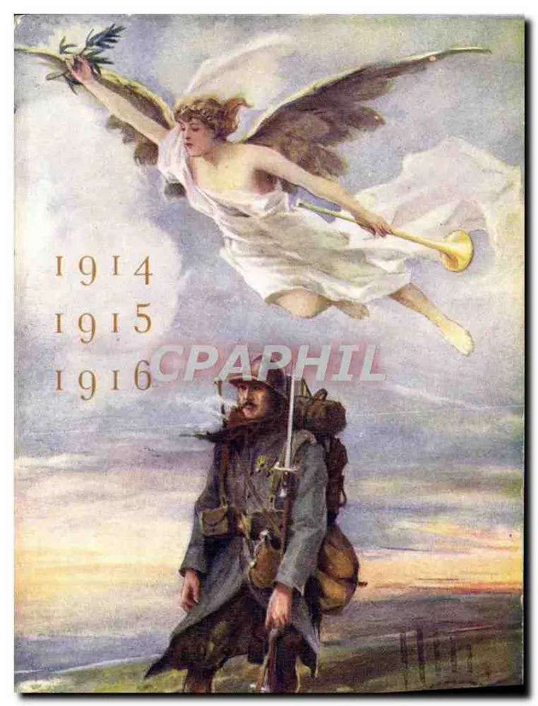Soldat und Engel — Jahre 1914-1916 — Verlag COLOR Paris - Vorderseite