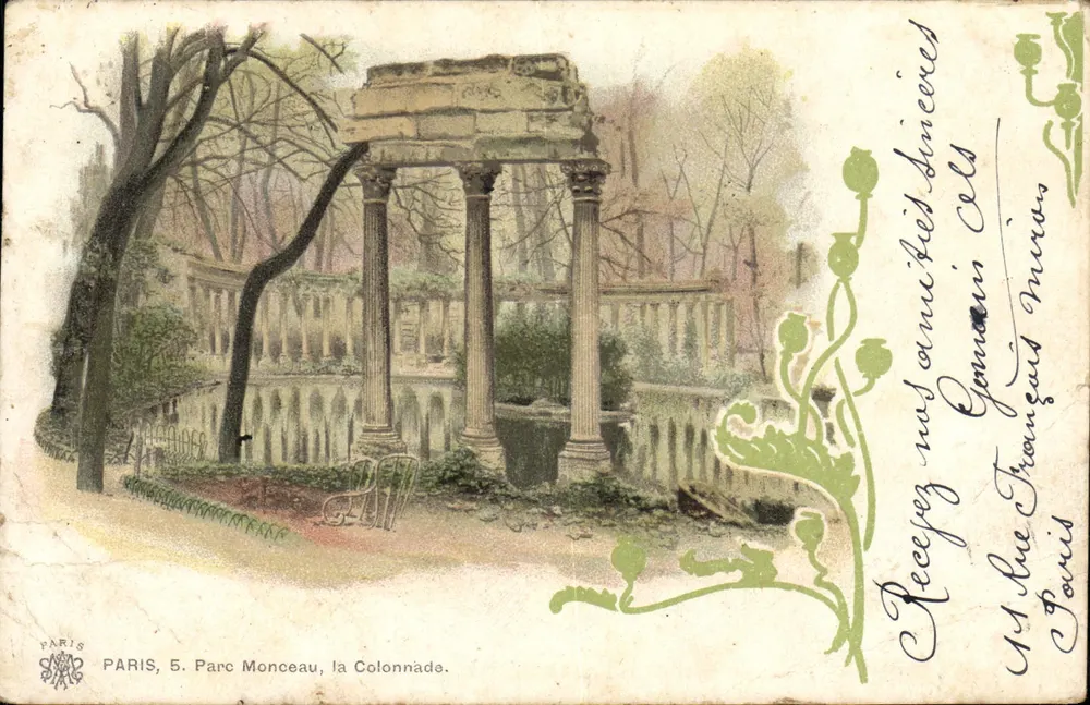 Paris, 5. Parc Monceau, la Colonnade — éditeur PARIS, 5. Parc Monceau, la Colonnade. - Voorkant