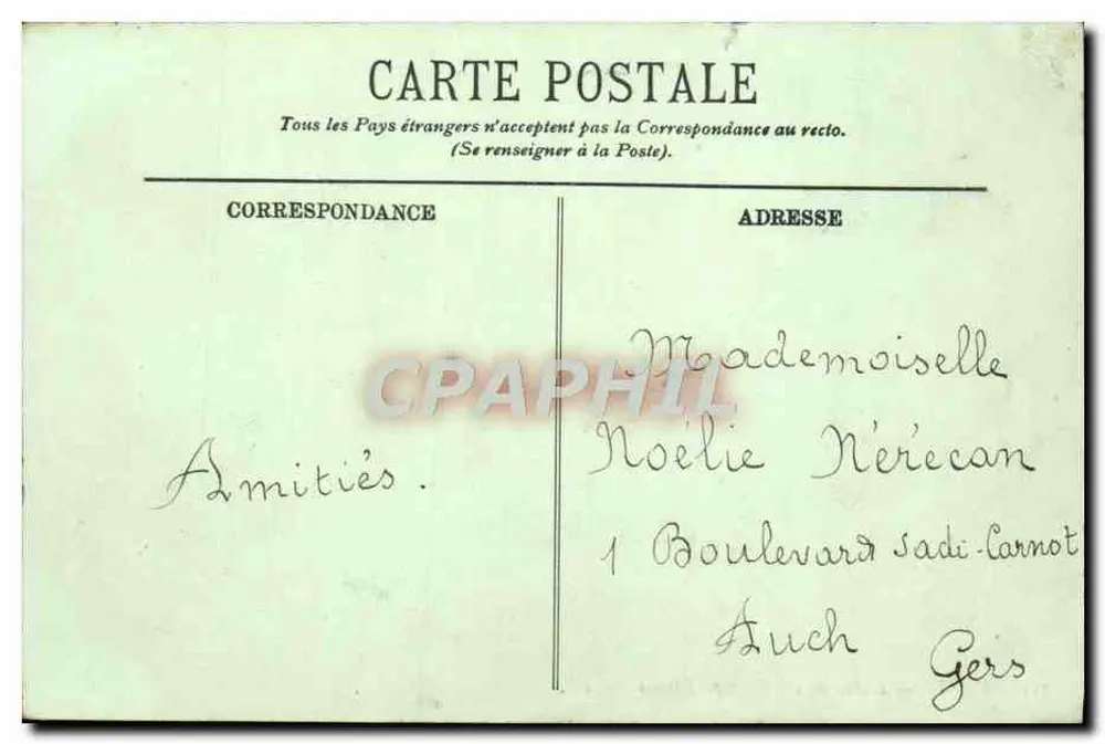 Paris — A Avenida dos Campos Elísios — LL, n°352 - Verso