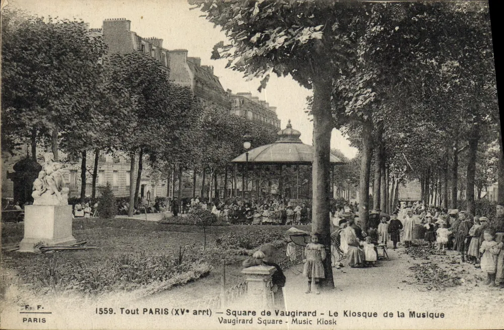 Square de Vaugirard — Der Musikkiosk — Alles PARIS (15. Arrondissement) — F. F. — n° 1559 - Vorderseite