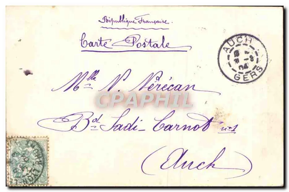 1. April — Liebesgedicht — Souvenir M.B. - Rückseite