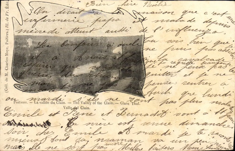 A vales do Clain — Poitiers — Editor Charles Maye, n° III - Frente