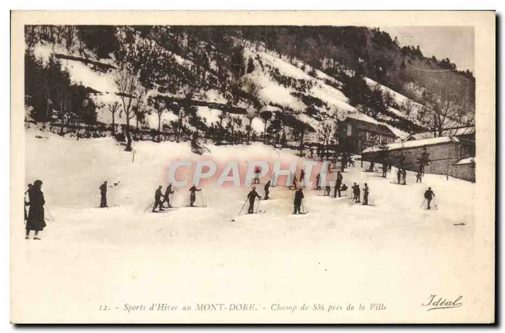 Winter-Sport am MONT-DÔRE - Skifeld nahe der Stadt — Ausgabe Idéal - Vorderseite