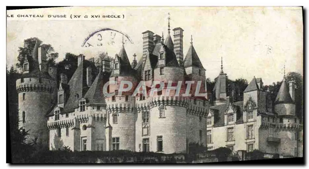 O Castelo de Ussé (séculos XV & XVI) — editor não visível, número de série não visível - Frente